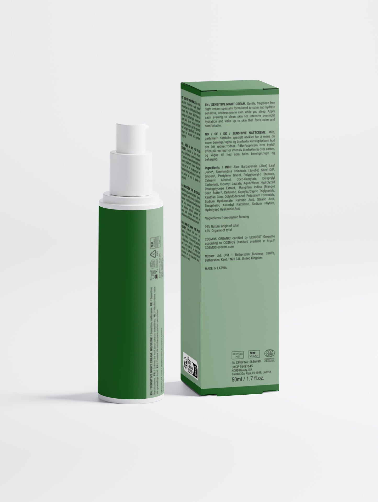 Sensitive Skin Overnight Cream, Fragrance-Free